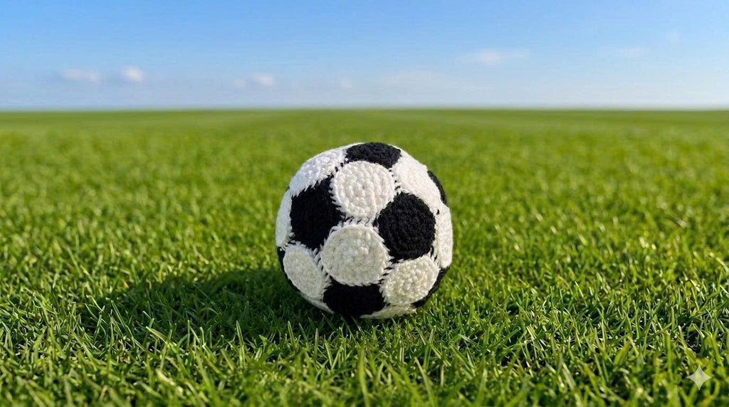 Crochet Soccer Ball Plush | Handmade Amigurumi Football | World Cup 2026 Gift