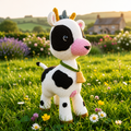 Handmade Crochet Cow Plush – Large Amigurumi Cow Stuffed Animal