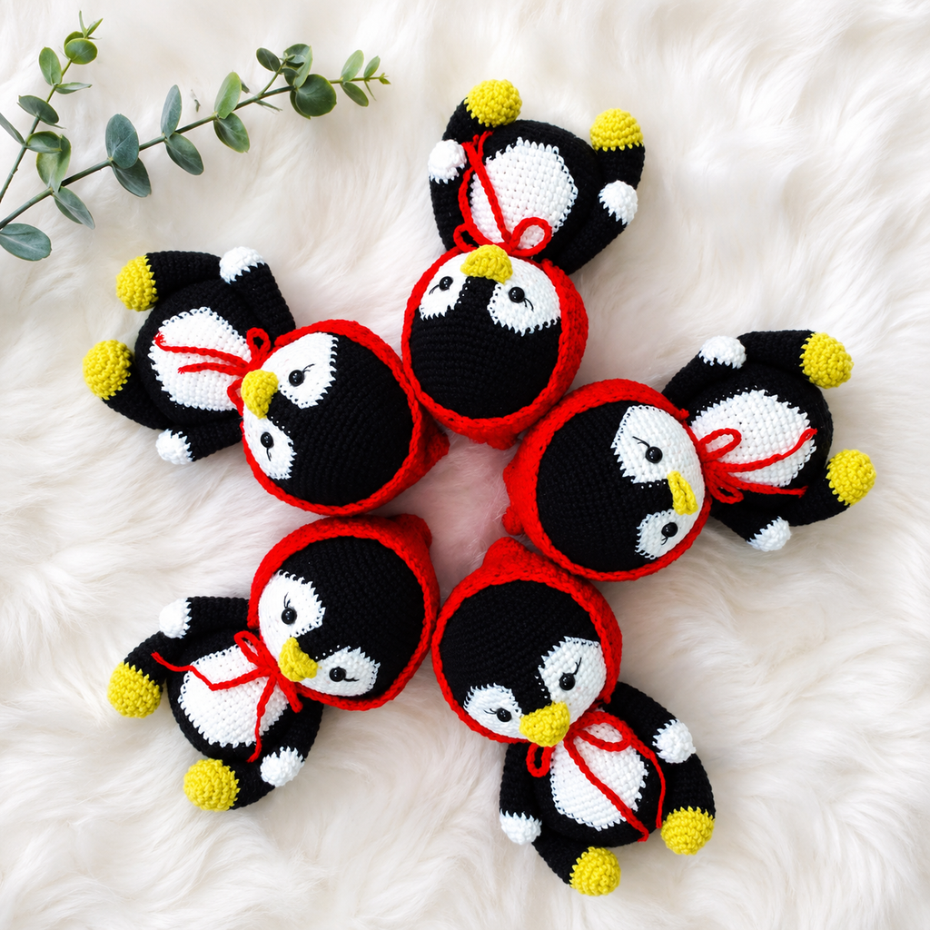 Cute Handmade Penguin Doll – Crochet Amigurumi Penguin – Unique Gift for Penguin Lovers