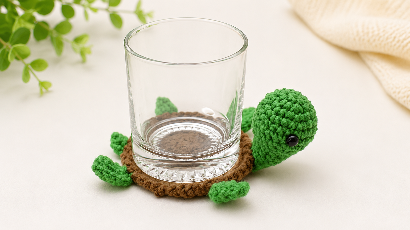 Sloth Crochet Coaster 🦥 Handmade Amigurumi Drink Coaster Cute Desk & Coffee Table Decor