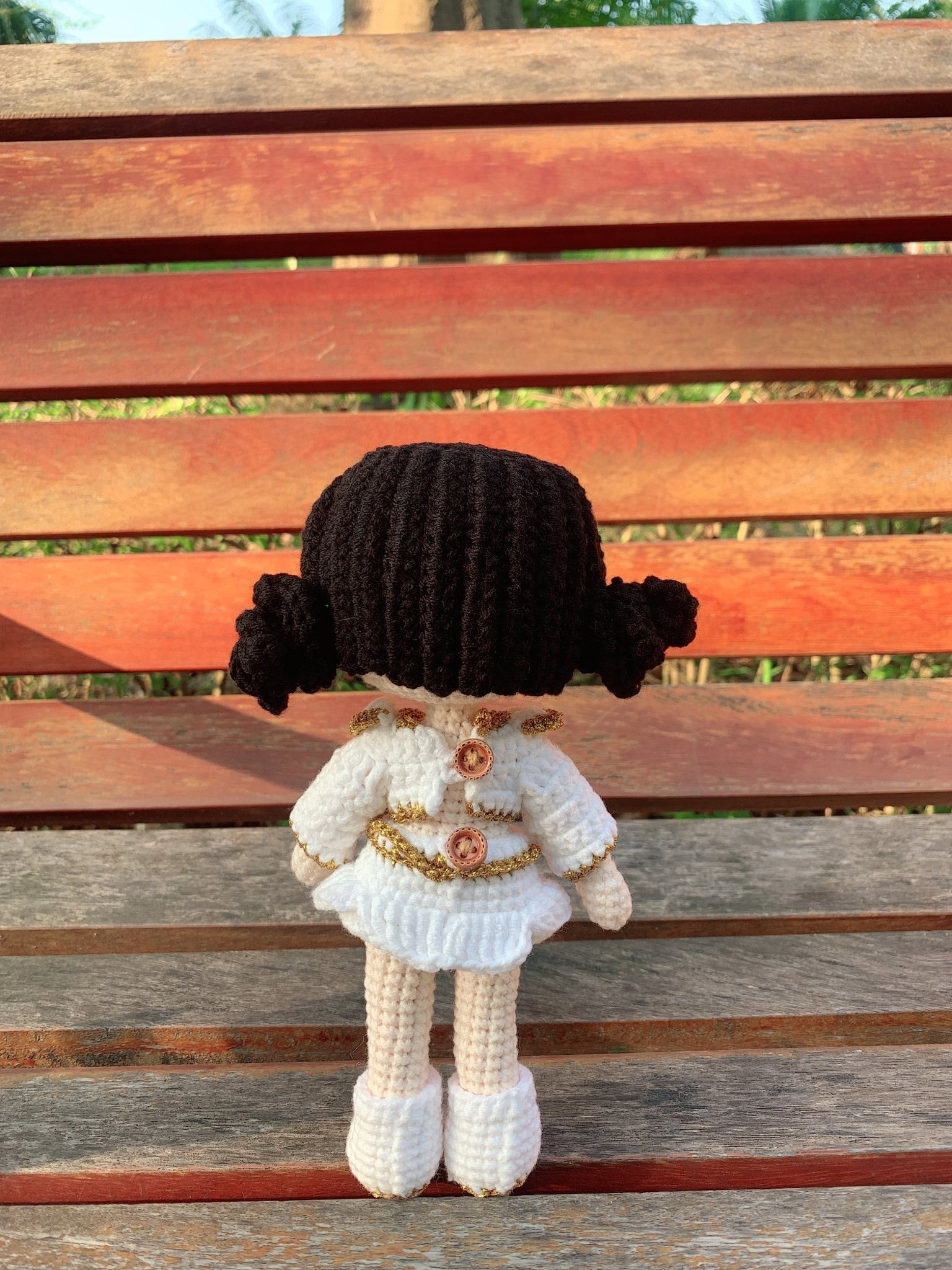 K-pop Demon Hunter Girl Crochet Doll | Handmade Fantasy Idol Style Doll