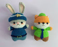 Nick & Judy crochet keychain 🦊🐰✨