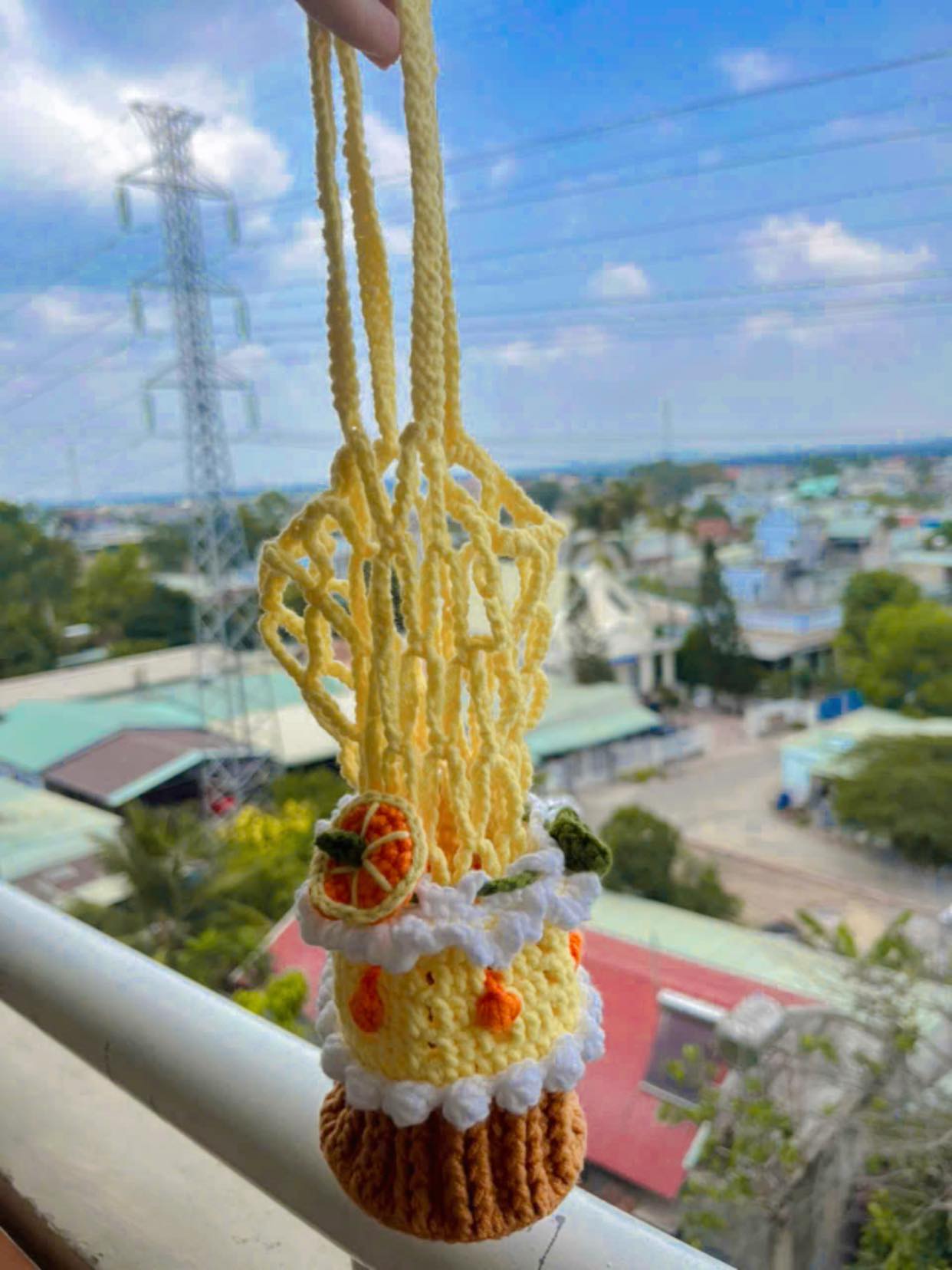 Handmade Crochet Mesh Water Bottle Bag – Fruit, Flower & Animal Designs