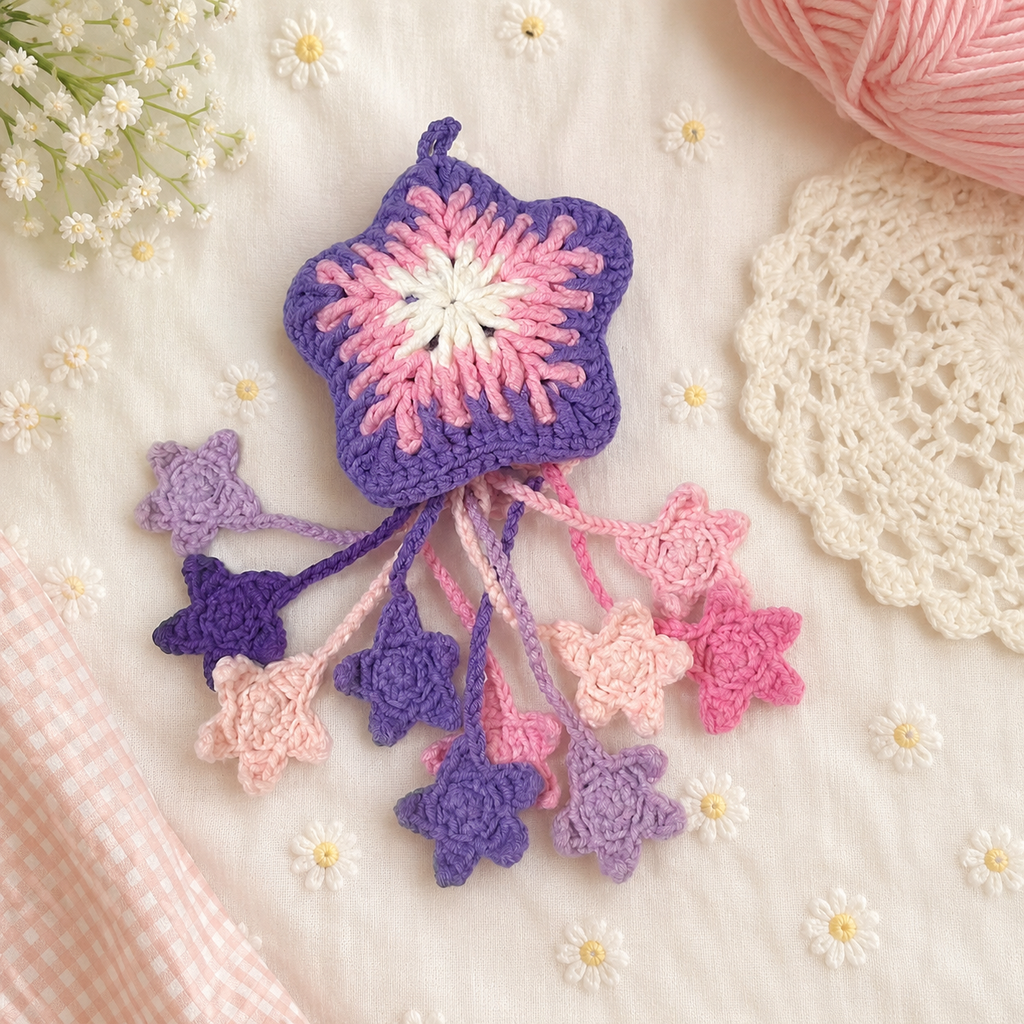 Handmade Crochet Mesh Water Bottle Bag – Fruit, Flower & Animal Designs