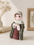 Virgin Mary Crochet Doll, Handmade Catholic Amigurumi Gift, Religious Home Decor, Christian Gift, Blessed Mother Doll