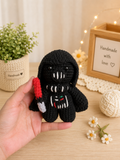 Dark Galactic Lord Crochet Doll | Handmade Sci-Fi Amigurumi Plush
