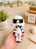 Galactic Trooper Crochet Doll | Handmade Sci-Fi Amigurumi Plush