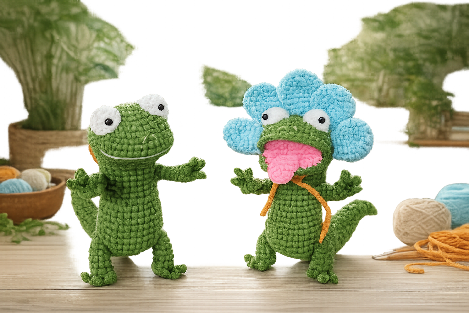 Crochet Lizard Amigurumi – Handmade Plush Toy 🦎