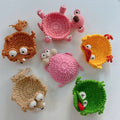 Sloth Crochet Coaster 🦥 Handmade Amigurumi Drink Coaster Cute Desk & Coffee Table Decor