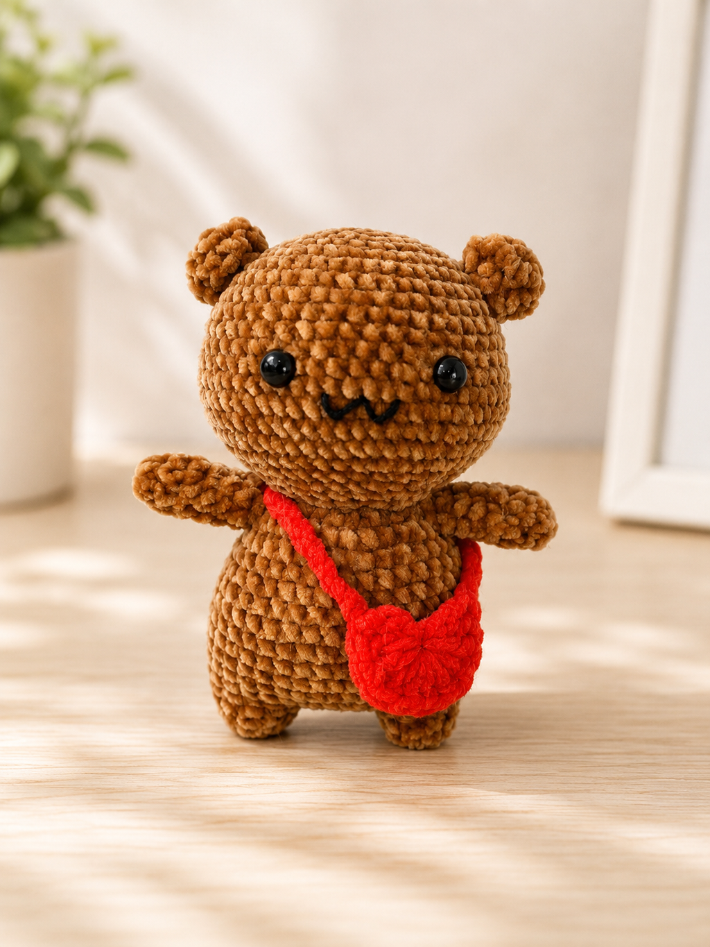 Cute Crochet Panda & Bear Plush Keychains | Handmade Kawaii Amigurumi Gift