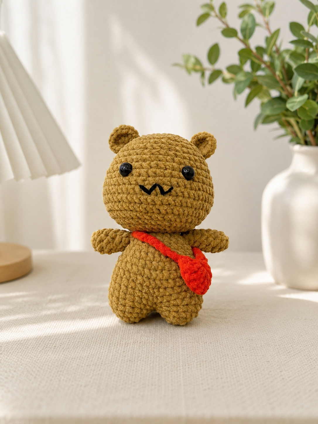 Cute Crochet Panda & Bear Plush Keychains | Handmade Kawaii Amigurumi Gift