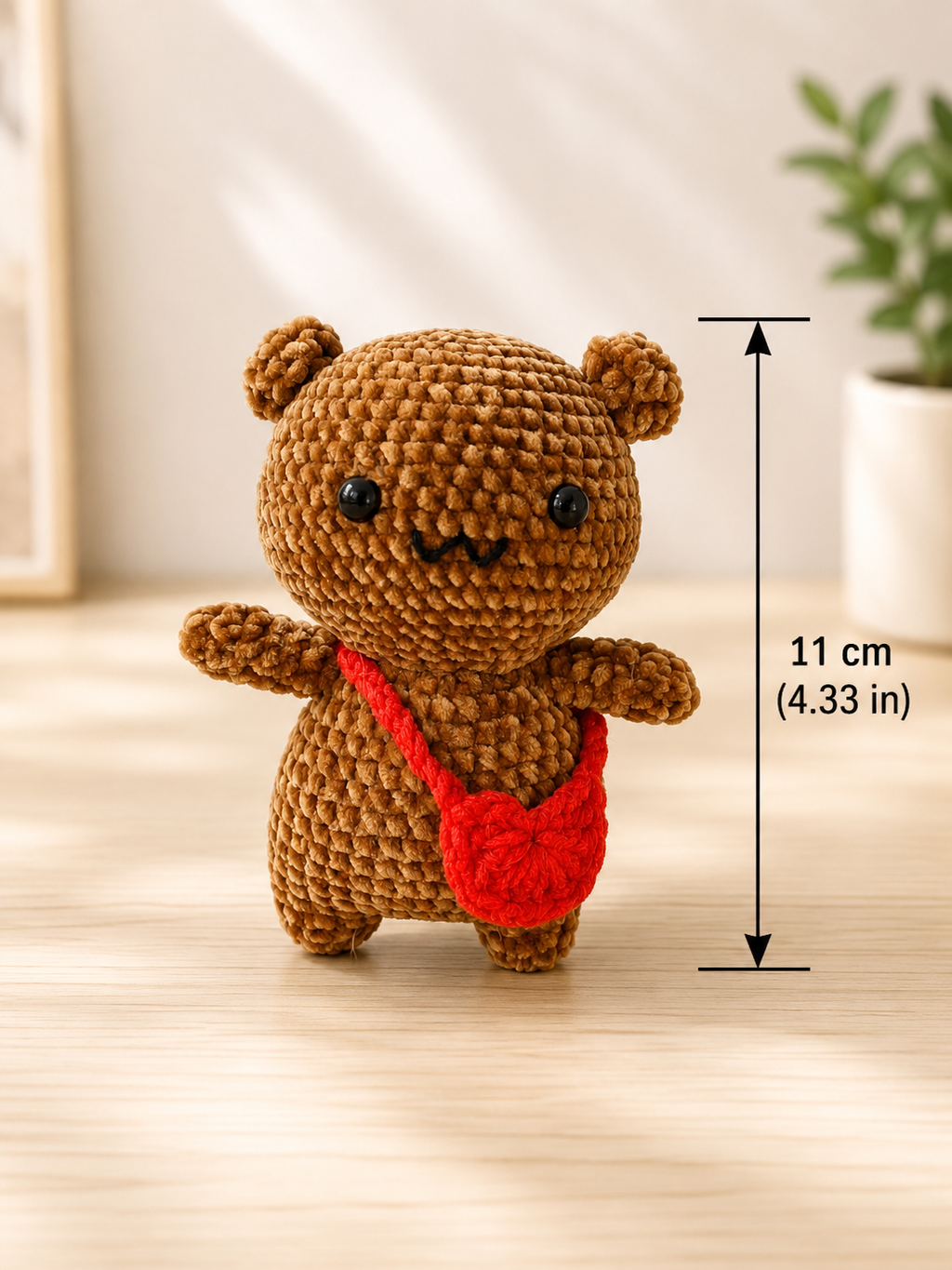 Cute Crochet Panda & Bear Plush Keychains | Handmade Kawaii Amigurumi Gift
