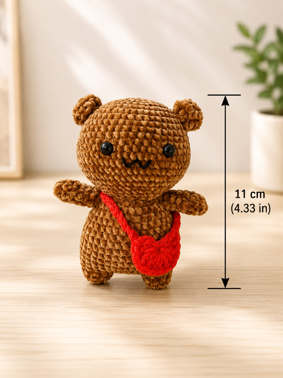 Cute Crochet Panda & Bear Plush Keychains | Handmade Kawaii Amigurumi Gift