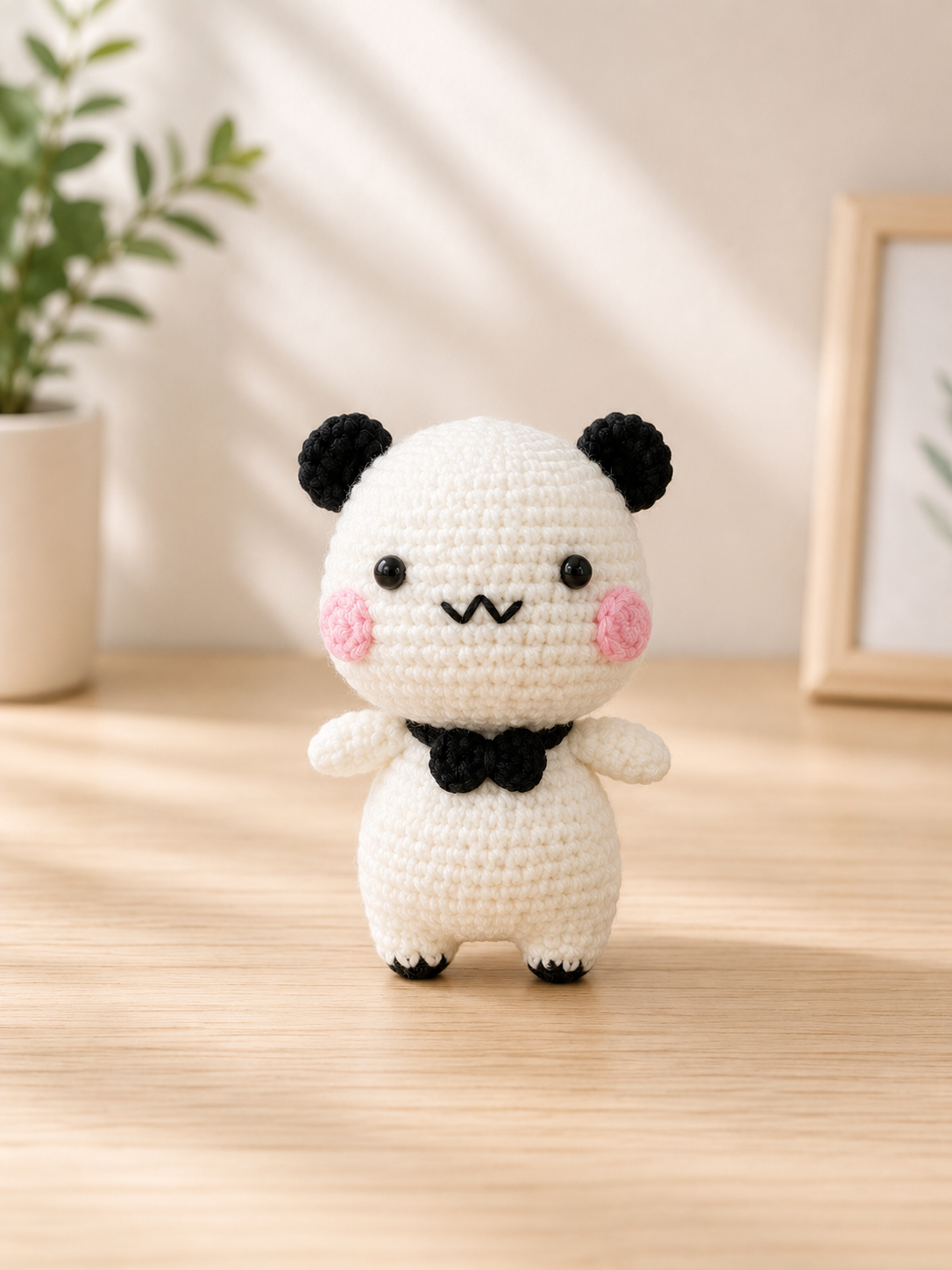 Cute Crochet Panda & Bear Plush Keychains | Handmade Kawaii Amigurumi Gift