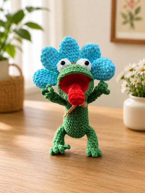 Crochet Lizard Amigurumi – Handmade Plush Toy 🦎