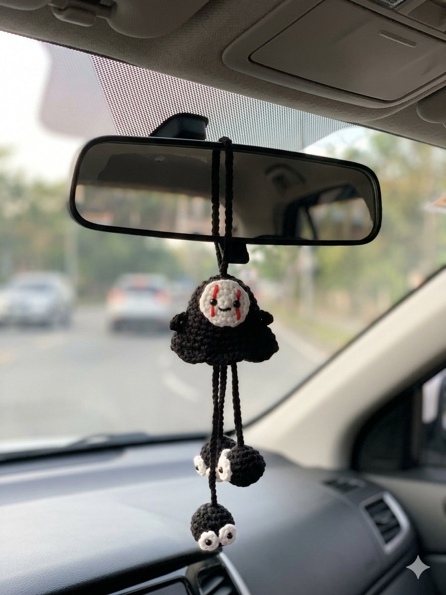 🎃 Handmade Halloween Crochet Wind Chime – Spooky Charm for Your Home Decor 👻