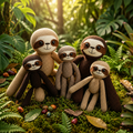 Handmade Crochet Sloth Plush – Adorable Amigurumi Sloth Parent Toy
