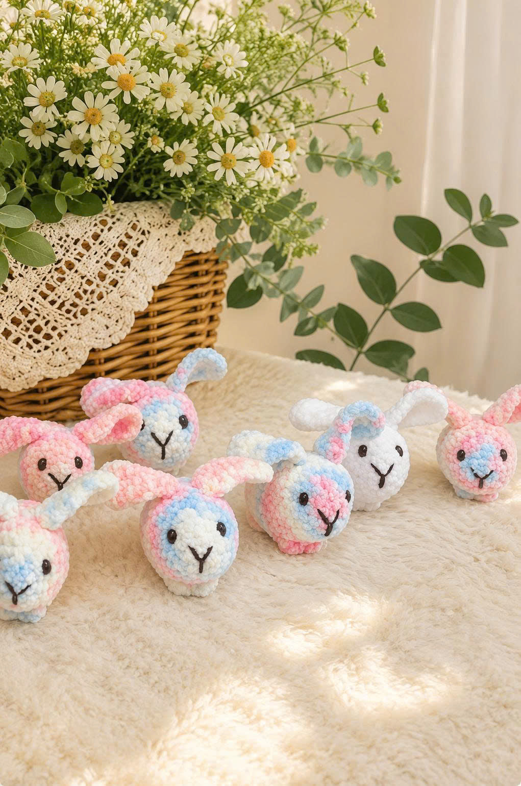 Crochet Bunny Plush | Handmade Amigurumi Rabbit – Available in Multiple Colors