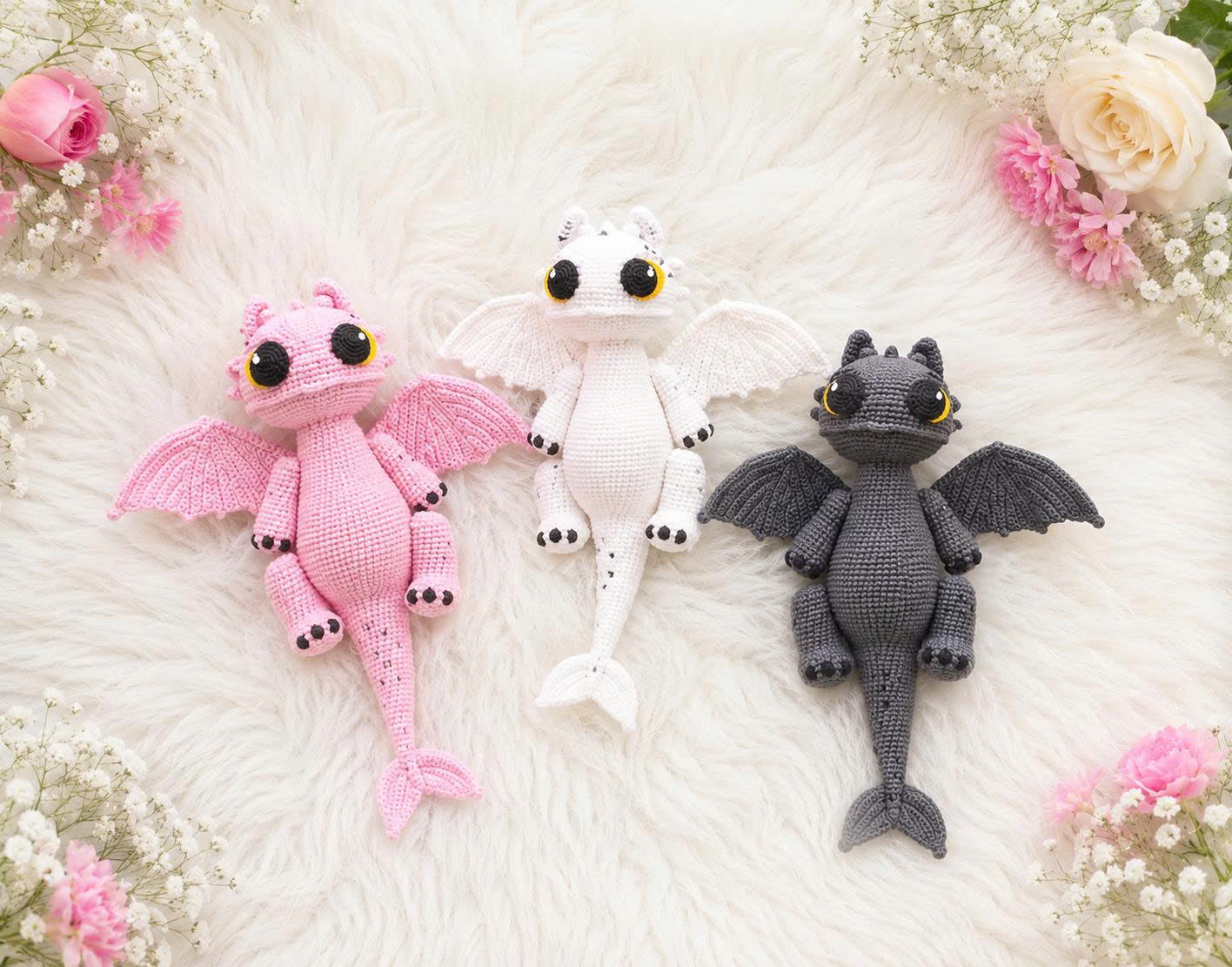 Toothless Crochet Dragon – Handmade with Love