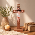 Crochet Jesus on Cross ✝️ | Christian Amigurumi Doll | Religious Gift | Jesus en la Cruz