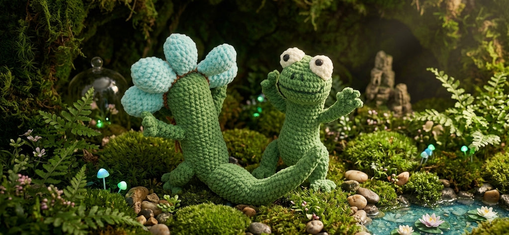 Crochet Lizard Amigurumi – Handmade Plush Toy 🦎