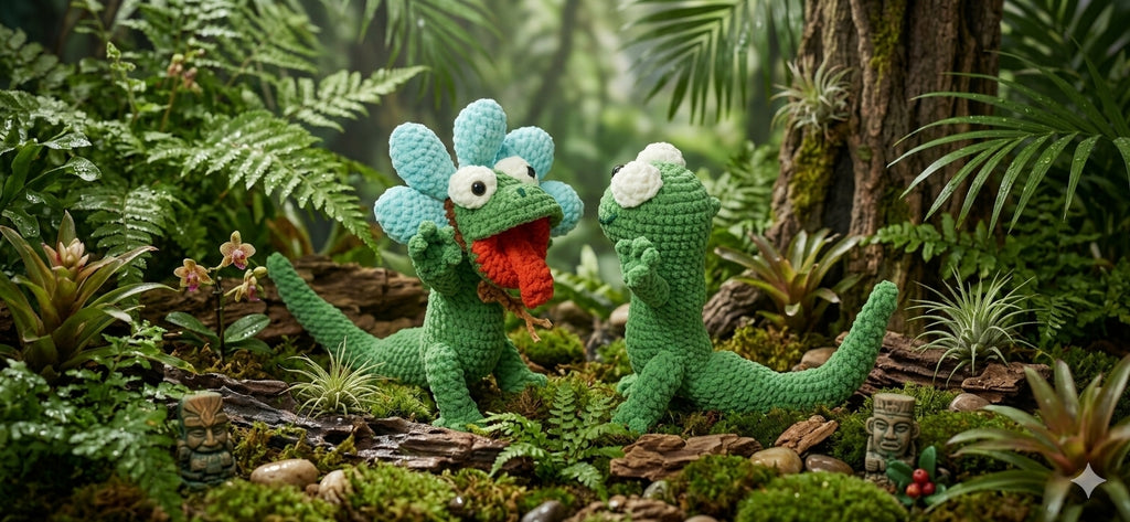 Crochet Lizard Amigurumi – Handmade Plush Toy 🦎