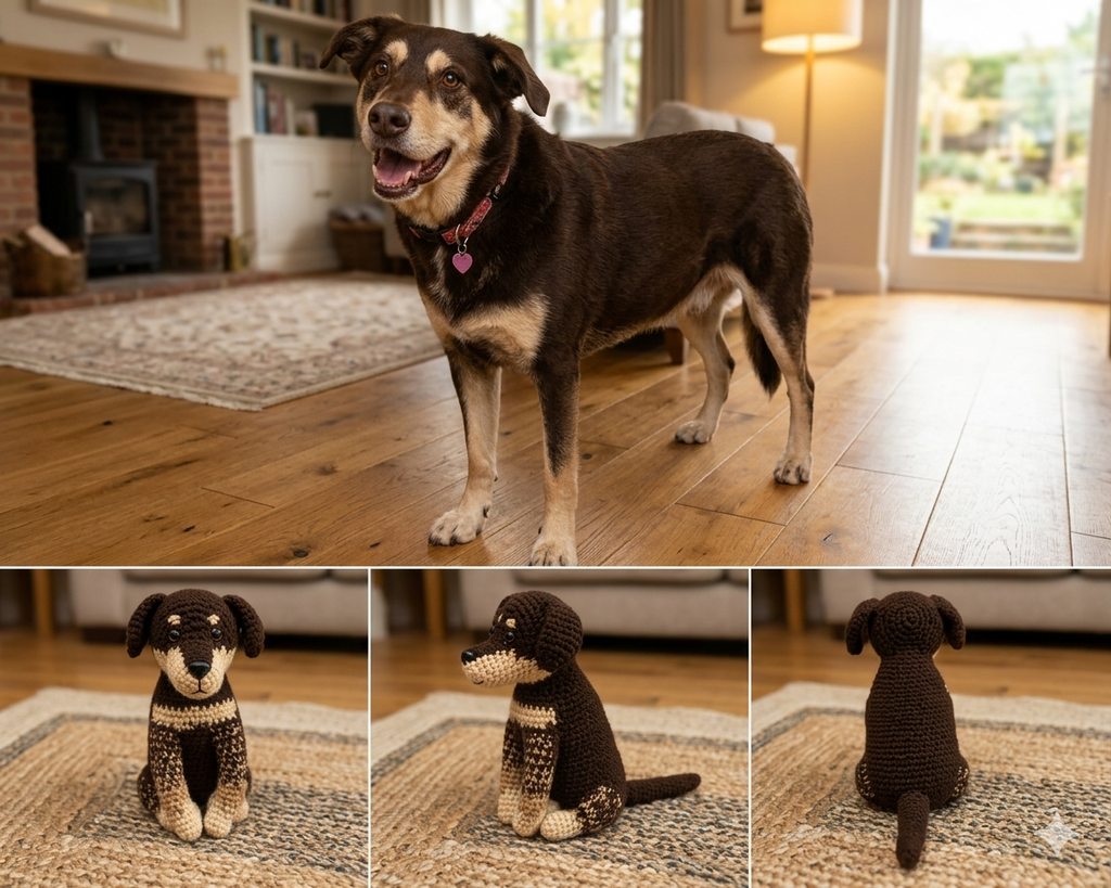 Custom Crochet Pet | Personalized Handmade Pet Replica from Your Photo