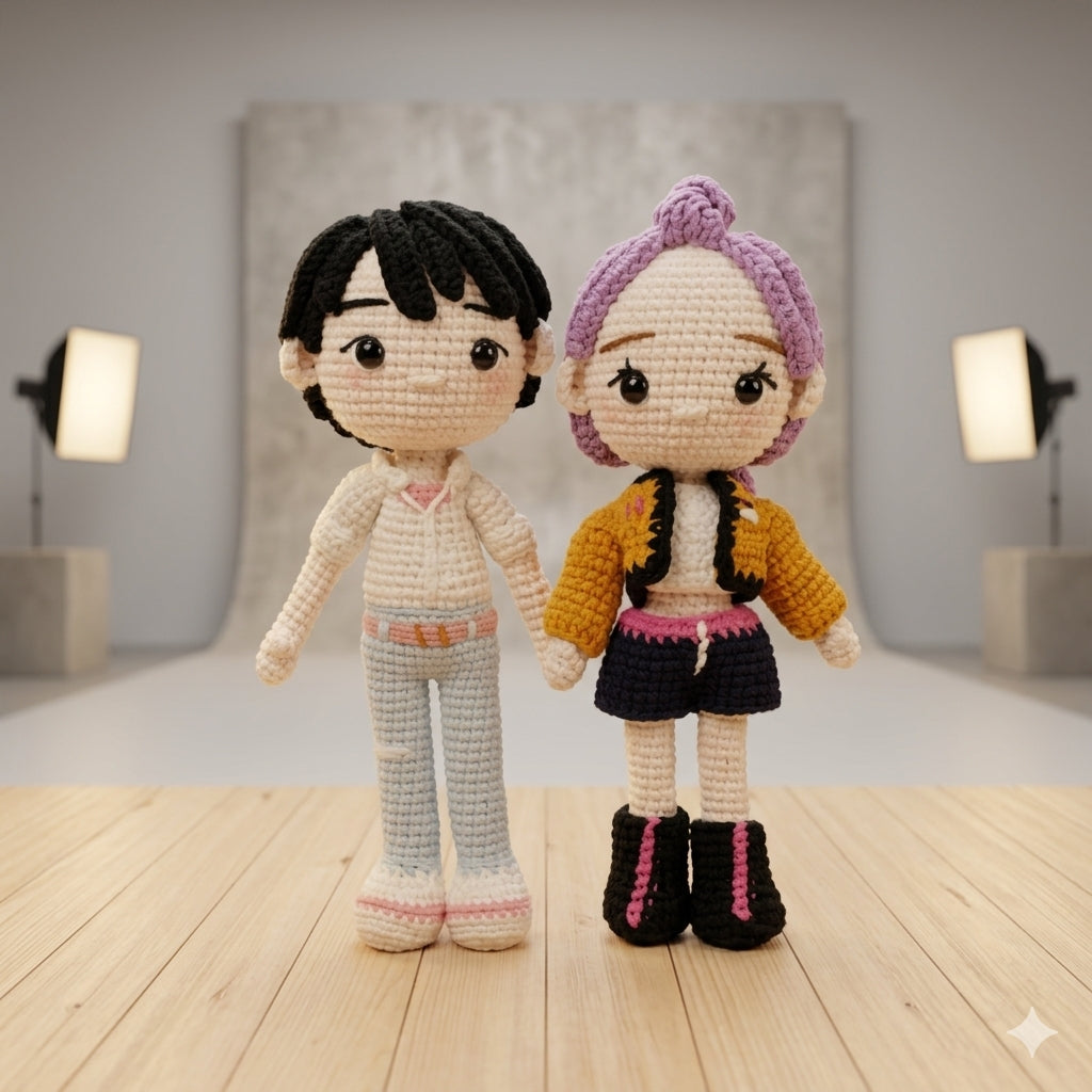 Handmade K-Pop Inspired Crochet Dolls | Cute Amigurumi Idol Plush Collection