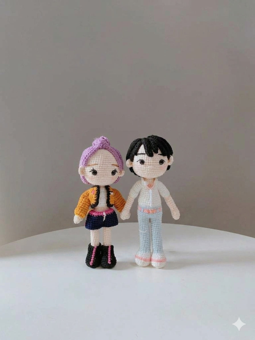 Handmade K-Pop Inspired Crochet Dolls | Cute Amigurumi Idol Plush Collection