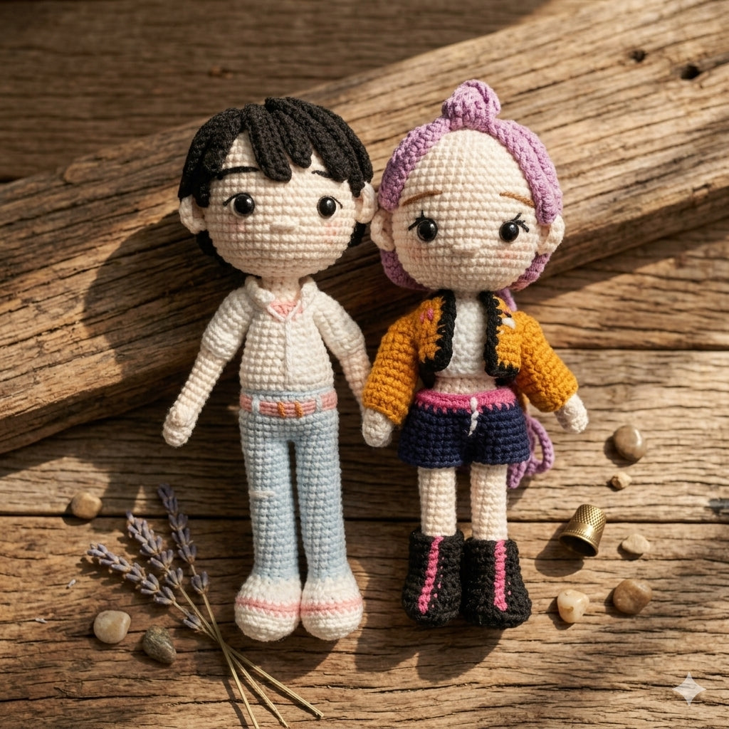 Handmade K-Pop Inspired Crochet Dolls | Cute Amigurumi Idol Plush Collection