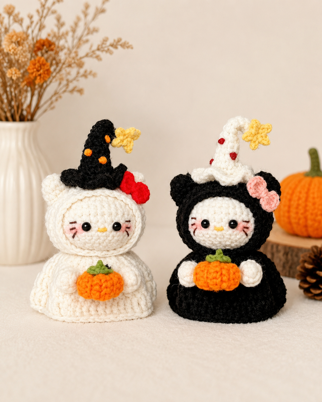 Halloween Crochet Kitty Gift