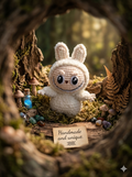 Handmade Crochet Labubu Bunny Plush – Cute Monsters Bunny Outfit Amigurumi