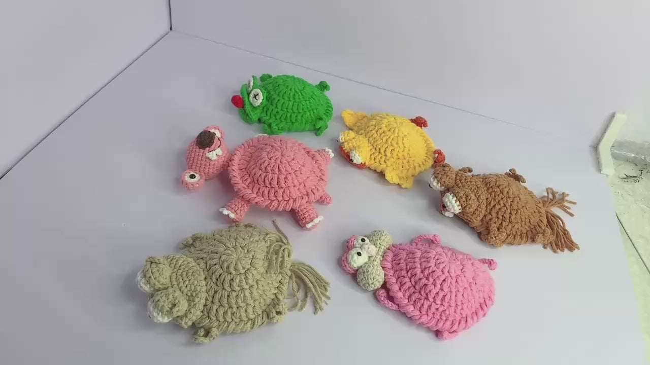 Sloth Crochet Coaster 🦥 Handmade Amigurumi Drink Coaster Cute Desk & Coffee Table Decor