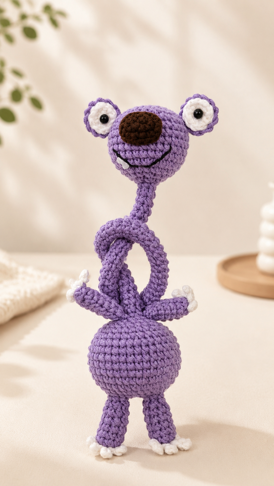 Adorable Handmade Crochet Bellsprout Inspired Plush | Cute Amigurumi Gift & Collectible