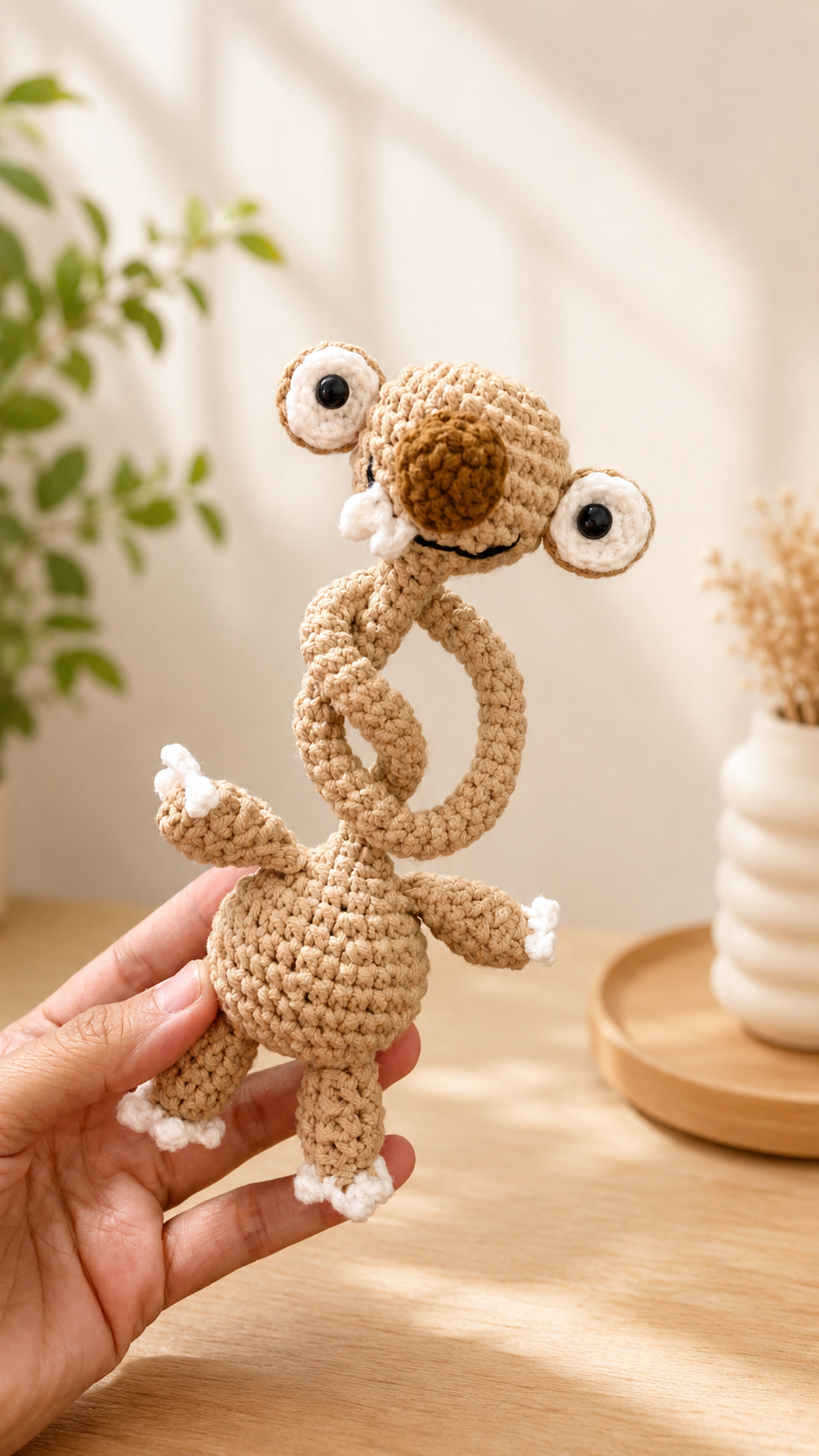 Adorable Handmade Crochet Bellsprout Inspired Plush | Cute Amigurumi Gift & Collectible