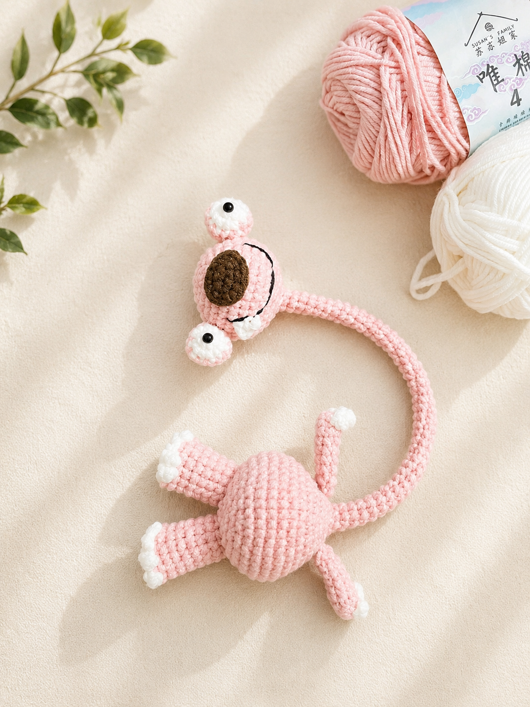 Adorable Handmade Crochet Bellsprout Inspired Plush | Cute Amigurumi Gift & Collectible