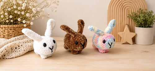 Crochet Bunny Plush | Handmade Amigurumi Rabbit – Available in Multiple Colors
