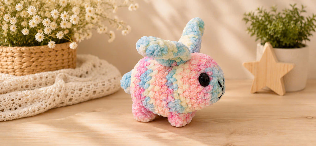 Crochet Bunny Plush | Handmade Amigurumi Rabbit – Available in Multiple Colors
