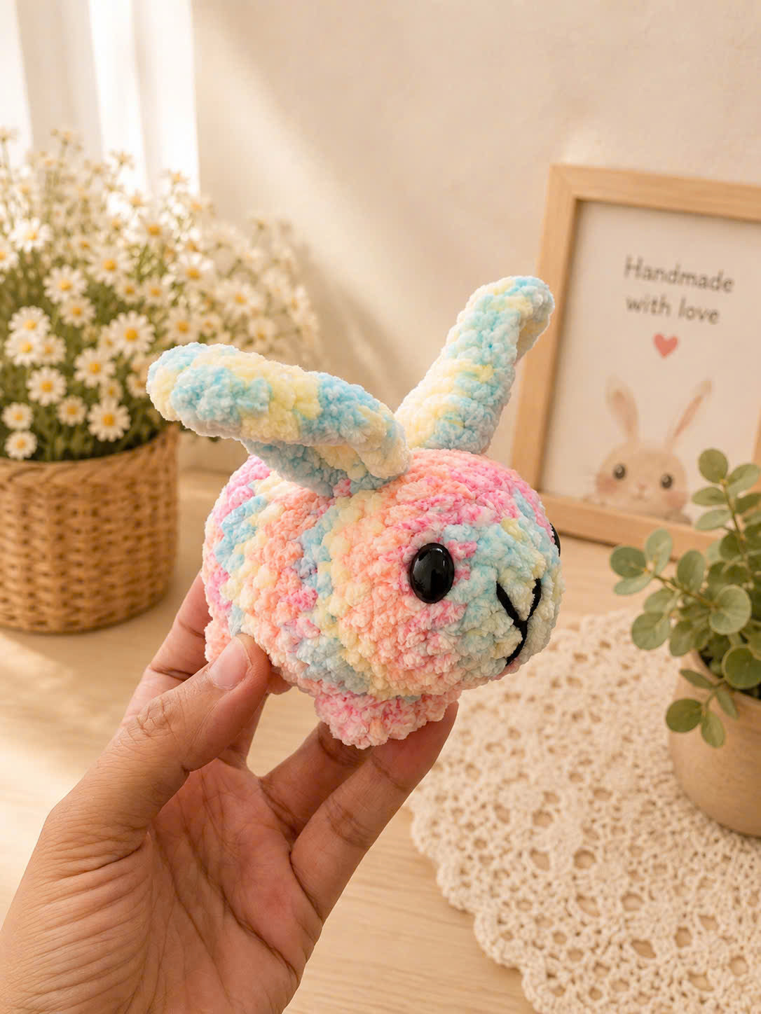 Crochet Bunny Plush | Handmade Amigurumi Rabbit – Available in Multiple Colors