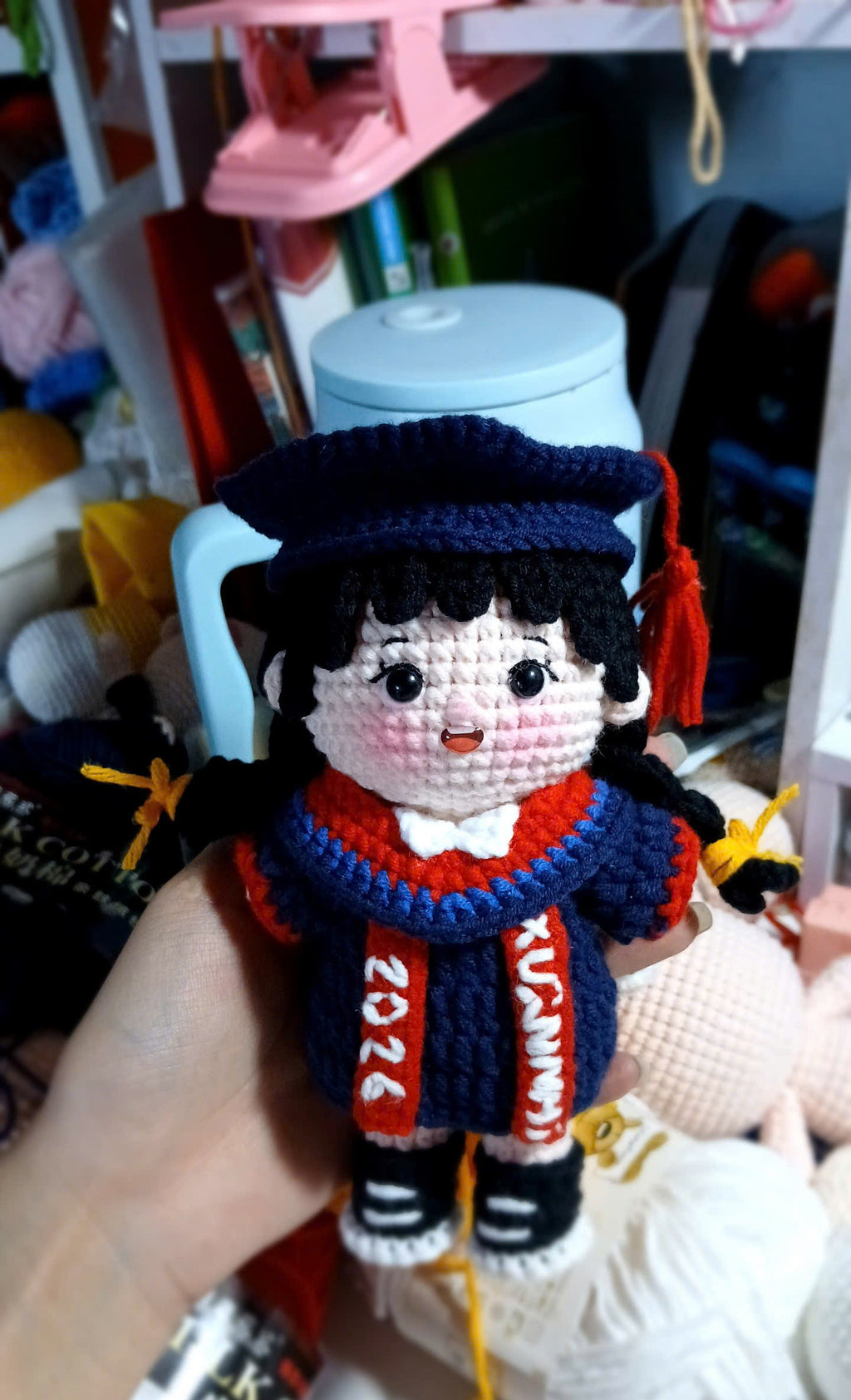 Cute Crochet Graduation Doll 🎓 | Handmade Amigurumi Gift for Students